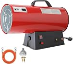 INGRIKT 30KW 102300 BTU/hr Portable LPG Gas Space Heater with Adjustable Gas Flow & 4-in-1 Safety Protection, 750m³/h Industrial Propane Butane Hot Air Blower for Workshops Warehouses Garages, Red