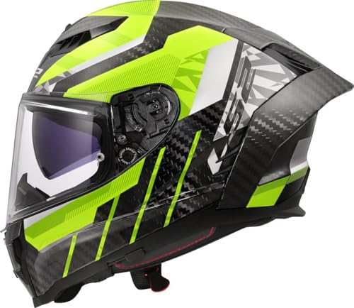 LS2, Casco Moto Integral DRAGON TRAX H-V Yellow, M