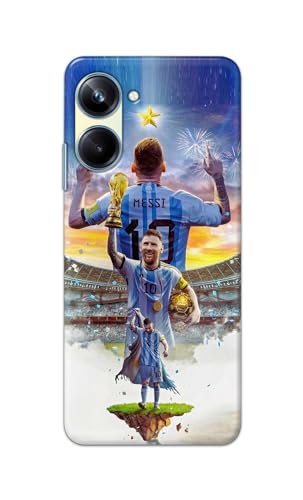 Image of Printed Hard Back Cover for Realme 10 Pro 5G Back Cover (Famous Football Player -J2) -190724(EA)