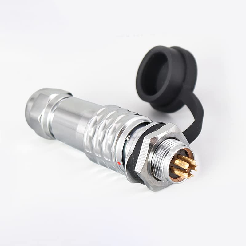 SF12 5 Pin Male Plug+ Female Socket Back Mount Aviation Quick Circular Push-Pull Industrial Metal