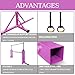GBVUGY Foldable Gymnastics Kip Bar for Home Indoor Training,Horizontal Bar for Kids Girls Junior,Adjustable Arms from 3' - 5' Gym Equipment,1-4 Levels,300lbs Weight Capacity
