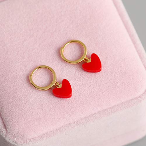 Brinco de Natal Valicclud simples brinco de coração de Natal festivo brincos de decoração de orelhas