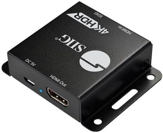 SIIG Ultra HD 4K EDID Emulator for HDMI 2.0 3D, CEC, HDCP 2.2, Programmable EDID Copier and Manager, TAA Compliant (CE-H24Z11-S1)