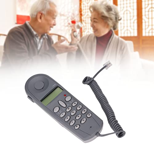 Kleines Schnurgebundenes Telefon, Montierbares Telefon Zum Aufhängen an der Wand, Geräuschunterdrückung, Große Taste, Wahlwiederholung, an der Wand Montiertes Festnetz für die Familie Im Hotelzimmer