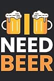  Cuaderno: cerveza, bebedor de cerveza, jardín de cerveza, lúpulo,: 120 páginas alineadas: cuaderno, cuaderno de bocetos, diario, para hacer la lista, reservar, planificar, organizar y nota.