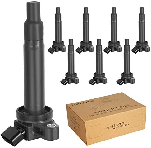 Ignition Coil Pack Replacement for V8 4.3 4.7 Toyota Tundra, Sequoia, Land Cruiser, 4Runner, Lexus GX470 LX470 LX570 LS430 GS430 SC430 2001 2002 2003 2004 2005 2006 2007 2008 2009, UF230, Pack of 8