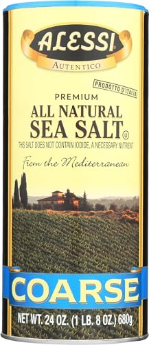 Alessi - Mediterranean Sea Salt - Coarse 24 oz Pack of 6