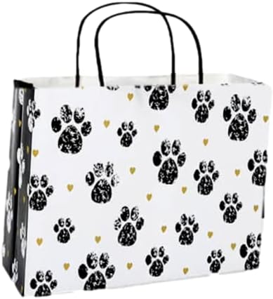 Pooch Paw Doogie Print Paper Large Shopper Gift Bag Quantity of 5 image 4