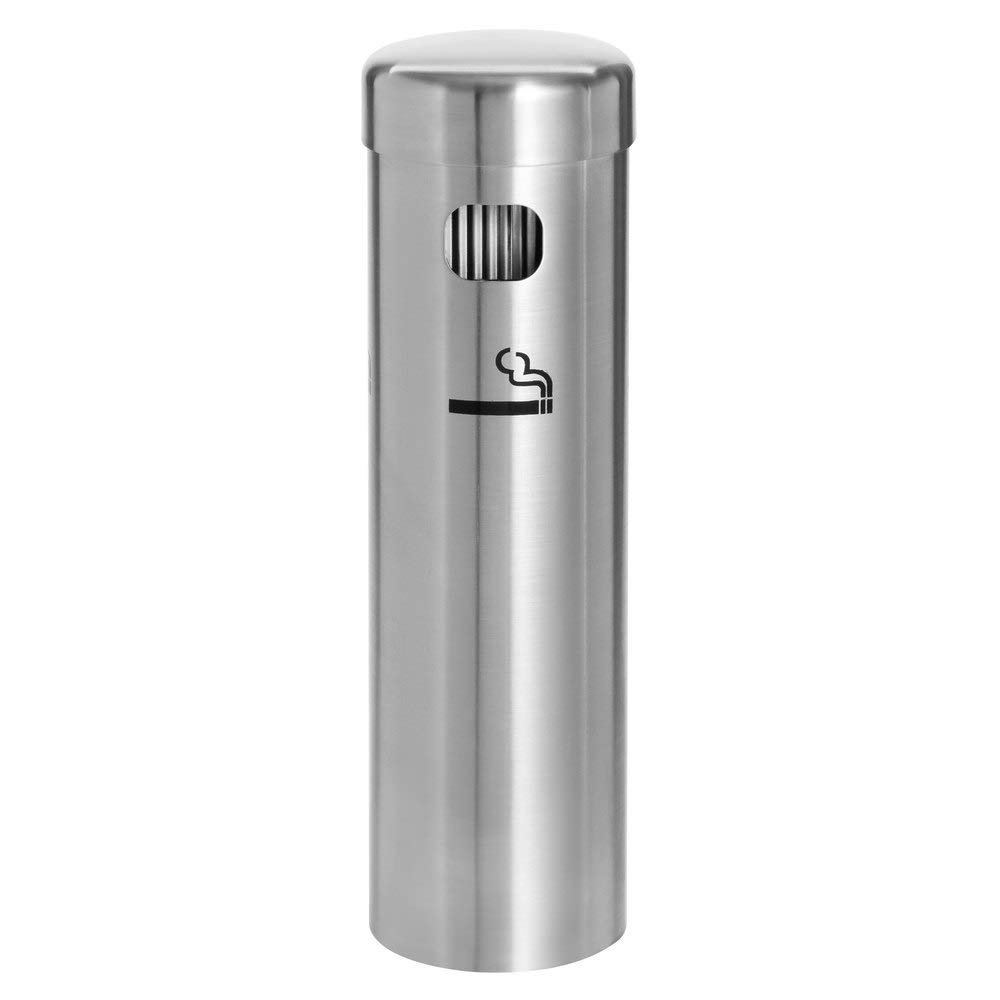 Janitorial Commercial Wall Mounted Cigarette/Ash Receptacle, 12 3/4" (Stainless Steel): Industrial & Scientific