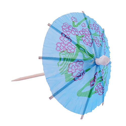 144 ombrelli da cocktail, 10 cm, colorati, per