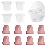 12PC M6 Breast Pump Replacement Accessories, Including 8pcs Duckbill Valve and 4pcs Diaphragms for Momcozy Mobile Style | M6, Replace for Momcozy Pump Parts, Not Original Parts, 12PC Red