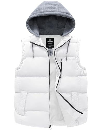 wantdo Men's Winter Vest Thick Padded Sleeveless Jacket Quilted