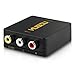 Musou 3RCA Composite CVBS AV to HDMI Video Audio Converter Adapter Mini Box Support 1080P for TV/PC/PS3/Blue-Ray DVD,black