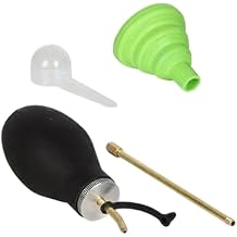 KiraKira Long Nozzle Diatomaceous Earth Sprayer, Anti-Clog Bulb Powder Duster Tight Spaces, Indoor Outdoor Garden Use