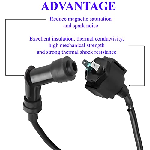 Glenparts Ignition Coil Replacement For Honda Rancher 350 Trx350 Trx350Fe Trx350Fm Trx350Te Trx350Tm 4X4 Atv E Es 2000 2001 2002 2003 2004 2005 2006 For Oem 30510-Hn5-670 30510-Kj2-405 #TOP2