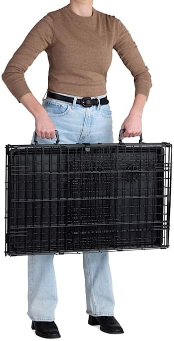 EveryYay by Petco 1-Door Dog Crate Medium 30" L X 19.3" W X 21.4" H Black: with Handles