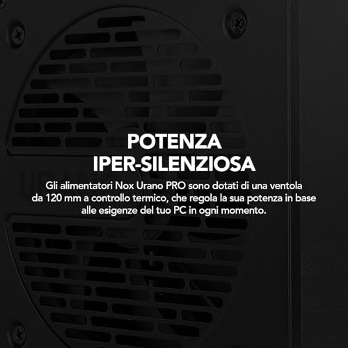 NOX XTREME URANO Pro 550?W 80?PLUS Bronze – Alimentatore ATX con ventola silenziosa da 120?mm PWM - Alimentatore - Immagine 5