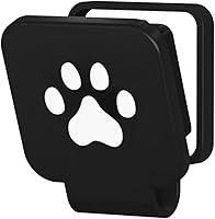 Vista 5 de UTSAUTO Cubierta de enganche de remolque de 2 pulgadas con huellas de patas, cubierta de enganche de remolque de remolque, inserción de enchufe