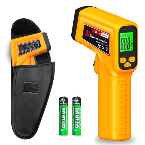FKM Infrared Thermometer Gun High Precision 13-Point Laser Non-Contact Laser Temperature Gun,-58°F~1112°F,Digital IR Temp Gun for Cooking,Griddle,Oven,Food,HVAC,Automotive,Industrial Tool-2026 Upgrade