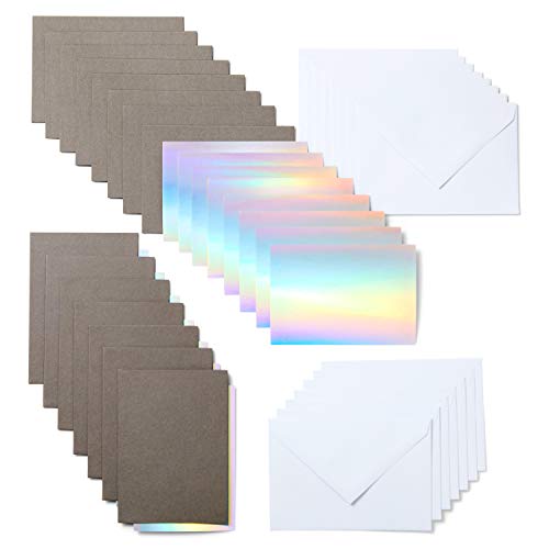 Cartes Cricut de qualité supérieure gris et argent brillant S