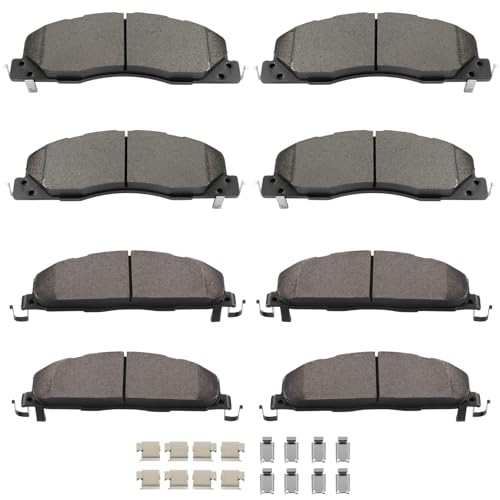 Image of SCITOO D1399 D1400 Front Metal Rear Semi-Metal Brake Pad Sets | 2009-2010 For Dodge For Ram 2500,2009-2010 For Ram 3500,2012 For Ram For 1500,2011-2018 For 2500,2011-2018 For 3500