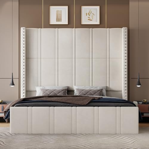 Smpath King Size Bed Frame with 65.75…