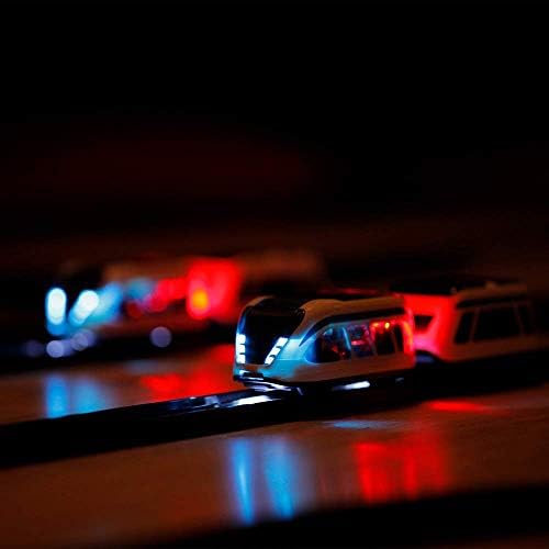 intelino J-1 Smart Train Starter Set - Robot Toy Train That Teaches Coding Through Play - Wooden Train Set Compatible - Works Screen-Free and App-Connected - Ages 3+