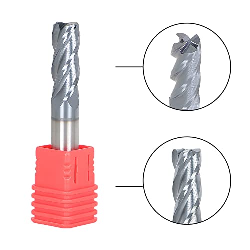 Image of waltyotur 3 /8 Inch End Mill 0.020 Corner Radius 1 Inch Cutting Length x 2-1 /2 Inch Overall Length x 3 /8 Inch Shank Diameter for Alloy /Hardened Steel 1Pcs