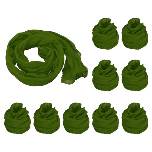 Lista de Como Hacer Verde Militar al mejor precio. 48 PATIKIL Tela de Flores de Media 10 Piezas de Material de Malla de Nylon para Hacer Flores de Media de Seda Tensil para Manualidades de Boda y Decoración del Hogar Verde Militar