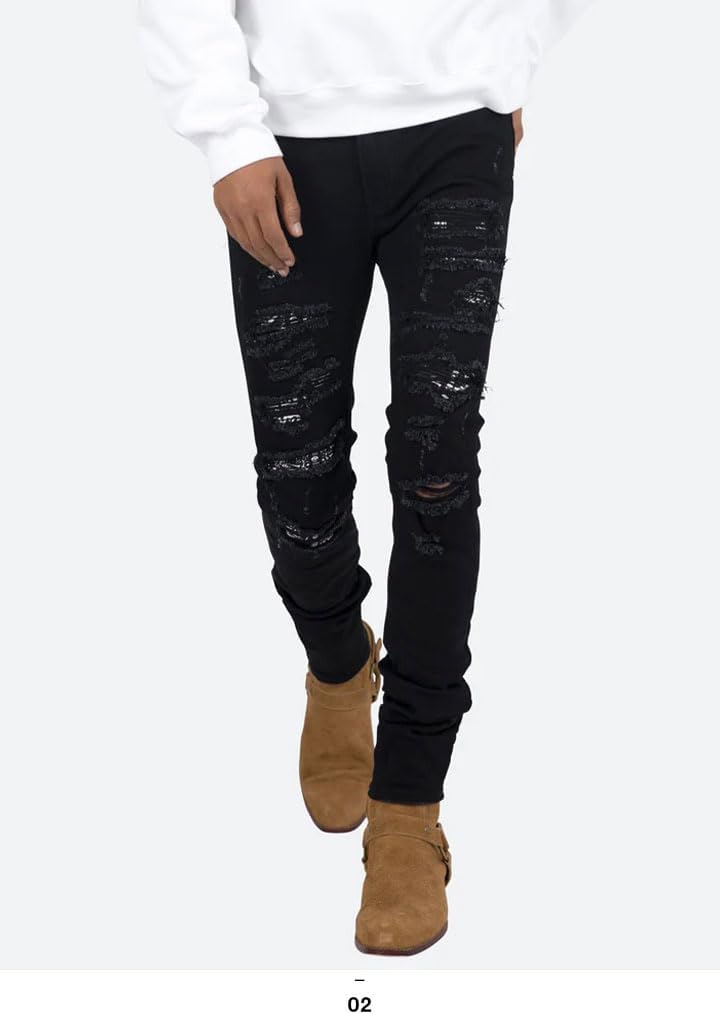 [本格派大人のB系] mnml(ミニマル) ジーンズ メンズ 大きいサイズ ミニマル ジーパン Gパン パンツ スキニー スリム ス 🏉