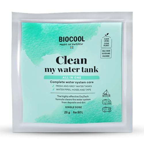Biocool Fresh Water Tank Cleaning Powder with OxyTech Active Oxygen Technology (25 g, up to 50 L, chlorine-free)