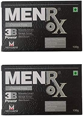 MENROX CHARCOAL SOAP [ PACK OF 2 ] MENARINI