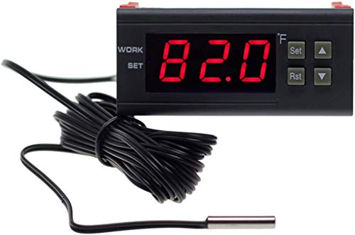 Bayite BAYITE-TCF-3A017 Ac 110V Fahrenheit Digital Temperature Controller 10A 1 Relay thumb #1