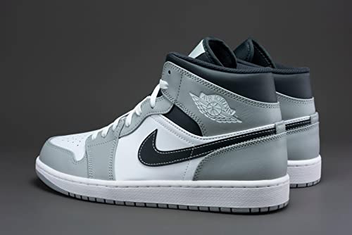Nike Mens 1 Mid 554724 078 Light Smoke Grey 2.0 - Size 10 by Jordan - Image 7