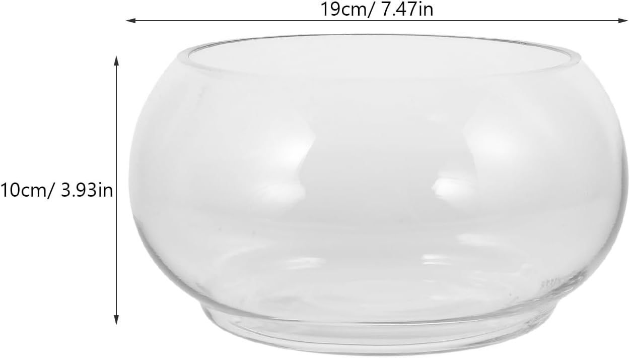 Hydroponic Plant Pot Clear Daffodil Bowl for Desktop Decor Durable Fish Tank for Flowers Plants Portable Tiny Aquarium Present for Home Parties