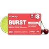 Chomp Gums BURST Chewing Gum, Sugar-Free with Vitamin B12 & C, Caffeine Free, Gluten-Free, Aspartame & Sucralose Free, Cherry Lime Flavor (1 Pack)