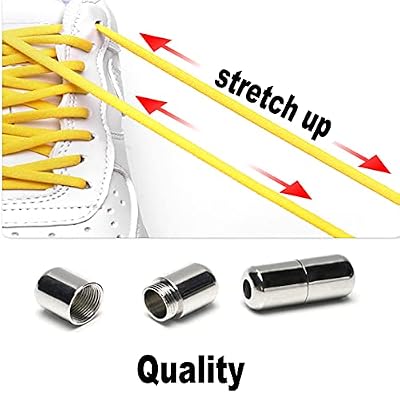 3 Pair Tieless Elastic Shoe Laces,No Tie Shoelaces One Size Fits All Adult Kids Strong Lock Shoestrings