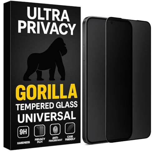 Image of Ultra Privacy Gorilla Tempered Glass for Moto G45 5G,Anti-Spy,Military Grade Protection, 9H, Scratch-Resistant, Ultra-Clear,Anti Fingerprint,With FREE Installation kit.