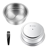 Porte Filtre 51mm Filtre Pressurisé, Lot de 2 Paniers de Filtre à Café en Acier Inoxydable...