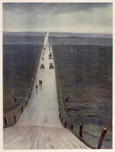 Tableau moderne la route d'Arras à Bapaume pour une chambre élégante