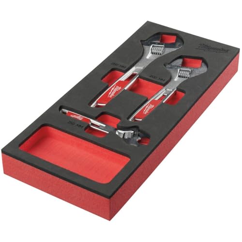 Milwaukee Rollgabelschlüssel Einlage 3-teilig für Werkstattwagen 78 cm
