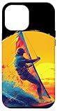 Installation facile Coque pour iPhone 12 Pro Max La planche à voile à l\'ancienne