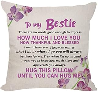 Wife Gifts from Husband Cushion Cover Throw Pillow Cover Pillowcase for Wife Birthday Gifts Valentine's Day Gifts (WIFE-2)