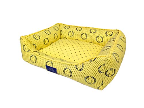 Cama Fábrica Pet para Cães, Médio, Amarelo