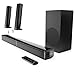 Oakcastle SB80 Xtra 200W 2.1 Channel Sound Bar for TV with External Subwoofer | Bluetooth 5.3 Soundbar with HDMI ARC, Optical, AUX & USB Playback | Home Cinema TV Speakers with Remote & Wall Mount