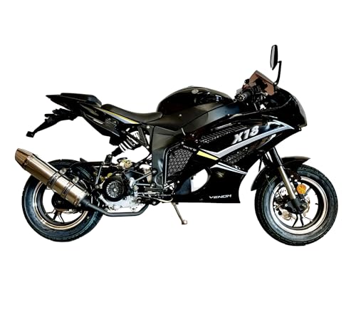 50cc Ninja Motorcycle Black | Venom x18 | 49cc Moped | Automatic RX1 | Scooter | Black
