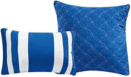 12 Piece Bernard Navy Comforter Set with Sheets King