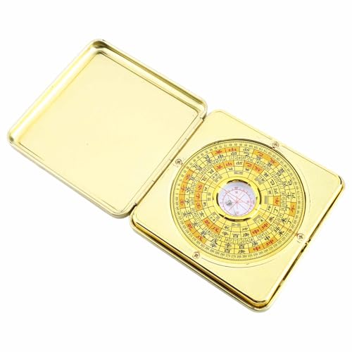 Brújula Feng Shui Luo Pan con tapa abatible miniatura 4