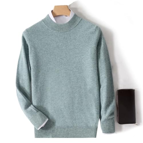 Men's Solid Color Casual Wool Sweater Outdoor Loose Large Size Knitted Pullover Long-Sleeved Top2