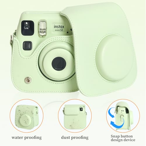 Funda Protectora de Cuero PU para Cámara Instax Mini SE/7+ miniatura 3